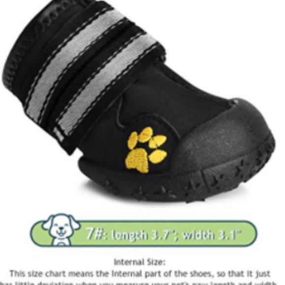 Petacc Water Resistant, Anti-Slip, Dog Snow Boots With Warm Paw Protector (4) - Picture 3 of 5